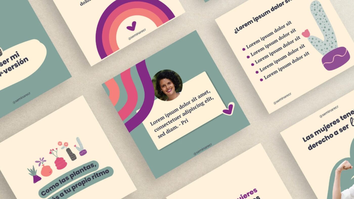 Seminare — papelería y aplicaciones